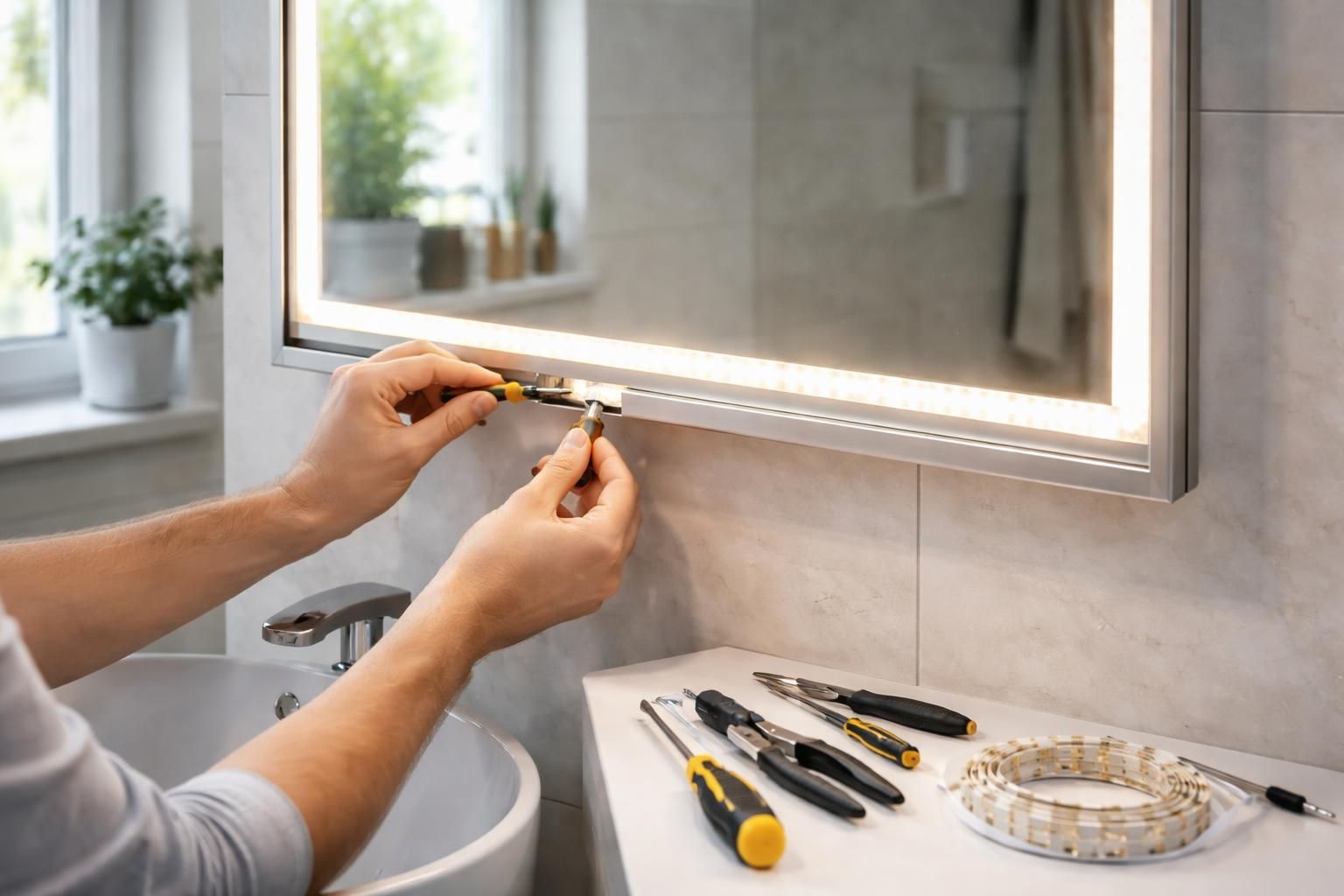 découvrez comment changer facilement la led de votre miroir de salle de bain grâce à notre guide simple et rapide, pour une lumière parfaite en un rien de temps.