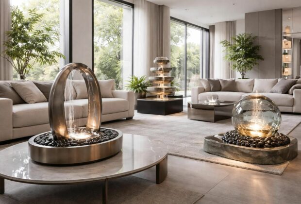 découvrez des idées chic et modernes de fontaines décoratives pour sublimer votre salon avec élégance et fraîcheur.