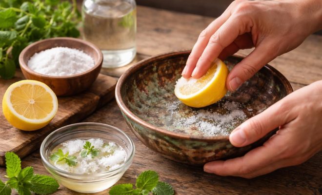 découvrez des méthodes naturelles et efficaces pour enlever le vert de gris et redonner éclat à vos objets en cuivre et laiton sans utiliser de produits chimiques agressifs.