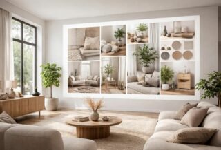 découvrez comment créer une déco intérieure unique en projetant un moodboard géant sur un écran de projection pour inspirer et personnaliser votre espace de vie.