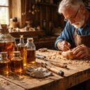 découvrez comment l'huile de vidange pour le bois est devenue le secret bien gardé des artisans pour protéger et sublimer leurs créations en bois.