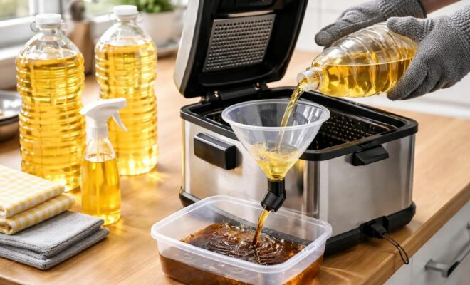 découvrez notre guide détaillé pour remplacer facilement et efficacement l'huile de votre friteuse, garantissant une cuisson saine et un goût optimal.