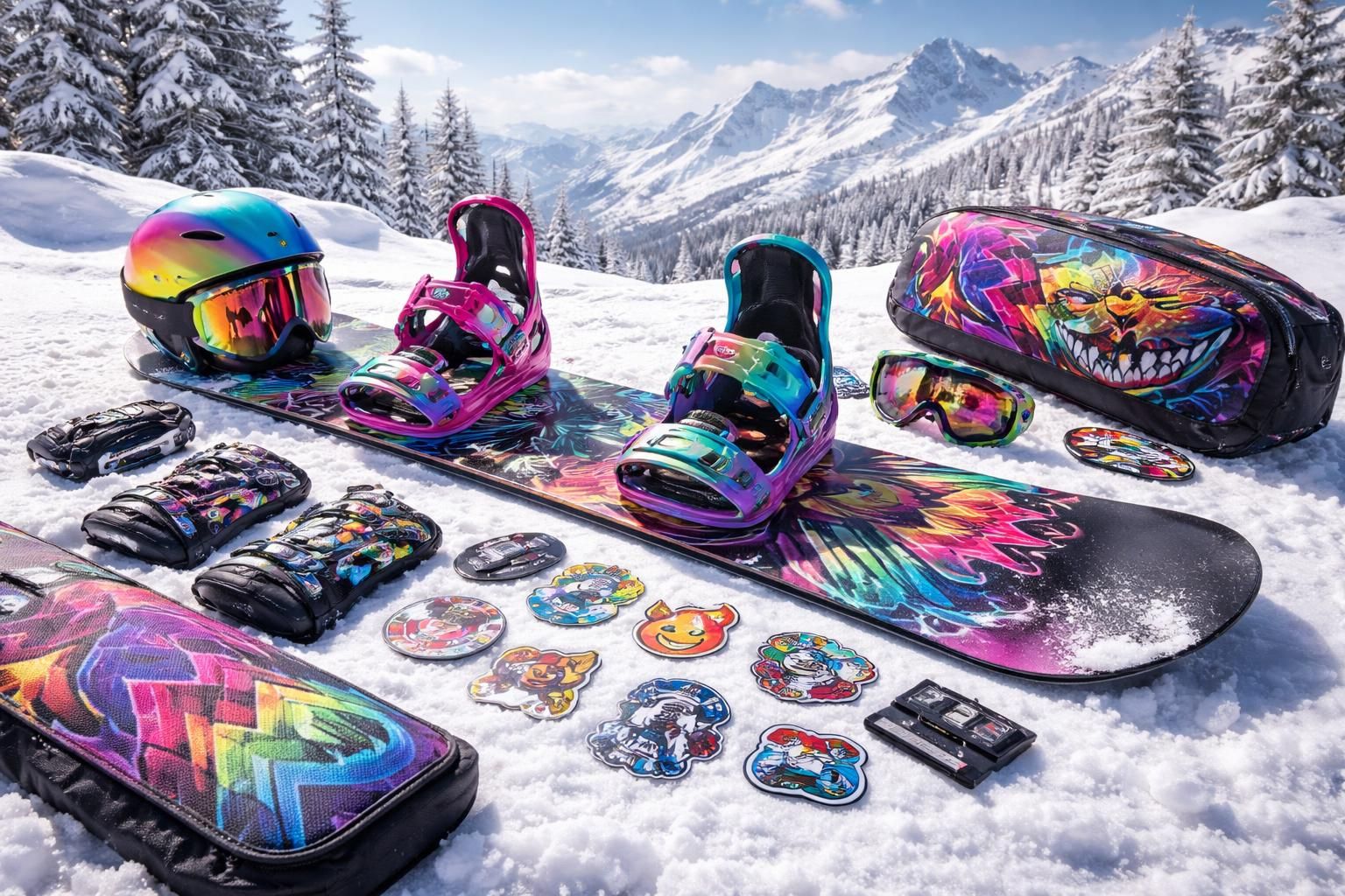 découvrez notre kit déco pour snowboard avec les accessoires essentiels pour personnaliser votre planche et affirmer un style unique sur les pistes.