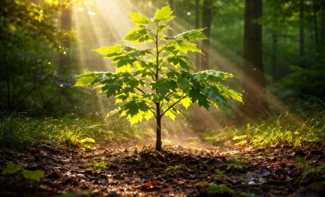 découvrez comment la lumière, le sol et l'eau influencent la croissance harmonieuse du tulipier de virginie, une danse naturelle entre éléments essentiels et vie végétale.
