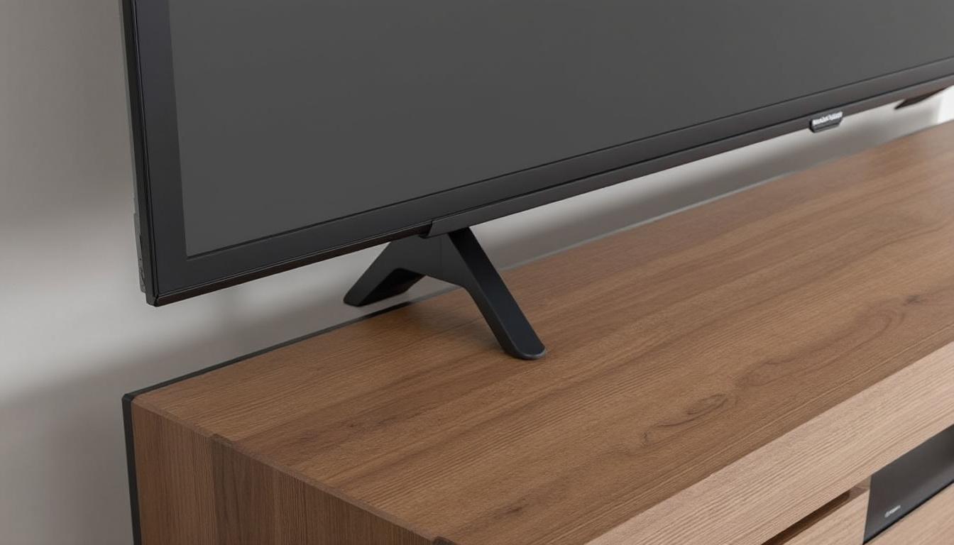 découvrez le meuble tv kikua de 130 cm en gris cendré, alliant élégance moderne et fonctionnalité. conçu pour s'adapter à tous les intérieurs, ce meuble accessible à tous apportera une touche contemporaine à votre salon tout en offrant un espace de rangement pratique.
