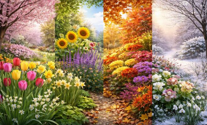 découvrez les différents types de fleurs saisonnières pour un jardin fleuri toute l'année et apportez couleurs et fraîcheur à chaque saison grâce à nos conseils de jardinage.