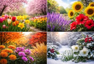 découvrez les noms des fleurs et plantes qui épanouissent chaque saison pour embellir votre jardin toute l'année.