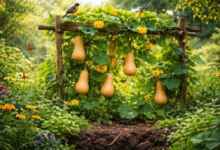découvrez comment la culture verticale de la courge butternut peut favoriser la biodiversité dans votre jardin tout en optimisant l'espace et la santé des plantes.