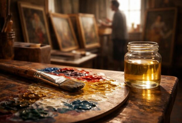 découvrez pourquoi le temps de séchage de l'huile de lin essence de térébenthine est crucial pour la conservation durable des œuvres d'art, assurant protection et longévité aux peintures.