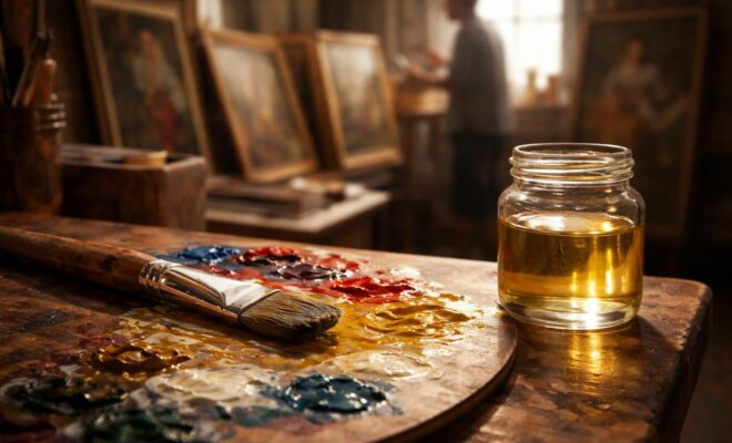 découvrez pourquoi le temps de séchage de l'huile de lin essence de térébenthine est crucial pour la conservation durable des œuvres d'art, assurant protection et longévité aux peintures.