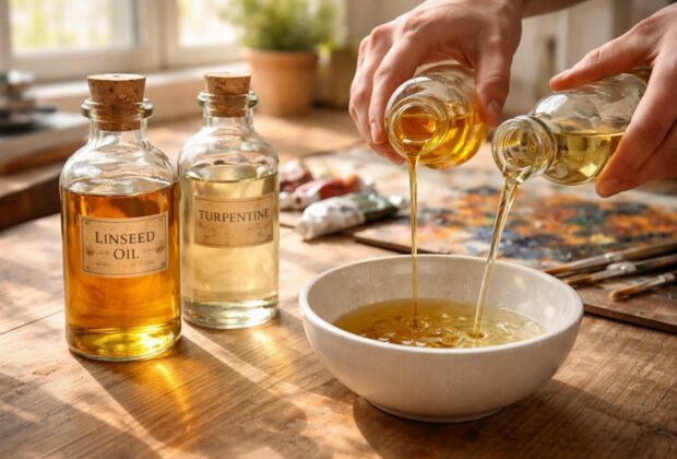 découvrez la recette naturelle parfaite : un mélange d'huile de lin et d'essence de térébenthine pour créer vos propres peintures maison, écologiques et efficaces.