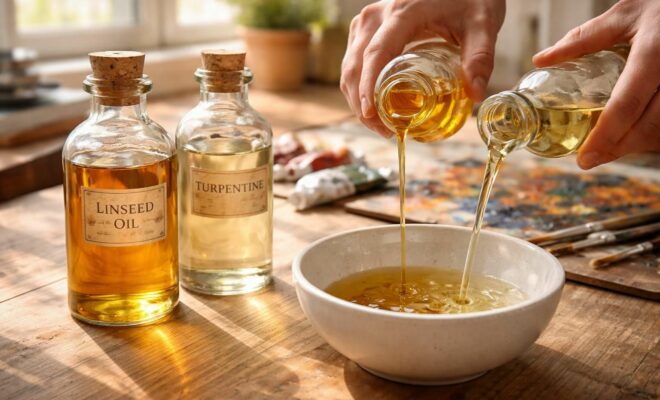 découvrez la recette naturelle parfaite : un mélange d'huile de lin et d'essence de térébenthine pour créer vos propres peintures maison, écologiques et efficaces.