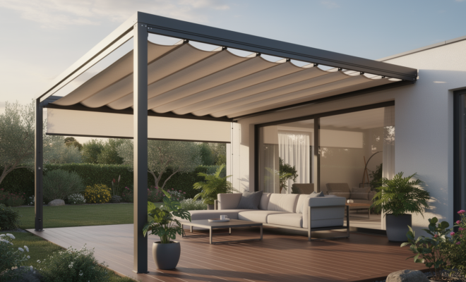 Pergola à toile rétractable