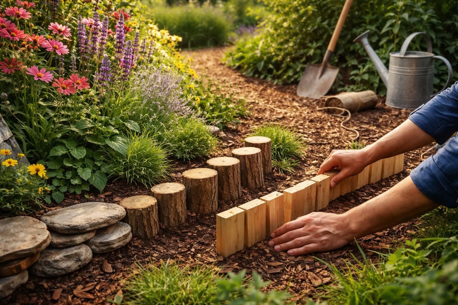 découvrez comment poser des bordures de jardin sans utiliser de béton en optant pour des matériaux écologiques et durables, pour un aménagement respectueux de l'environnement.