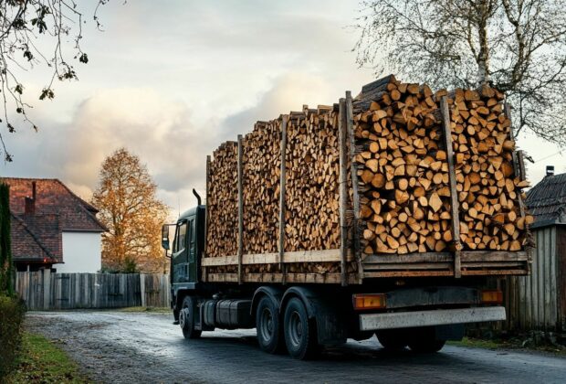 Pourquoi choisir le bois de chauffage : camion complet pour votre chauffage