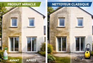 découvrez pourquoi un produit miracle est plus efficace et pratique qu'un nettoyeur classique pour nettoyer vos façades, offrant un résultat impeccable en un temps record.