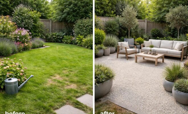 découvrez comment remplacer le gazon par du gravier peut métamorphoser votre espace extérieur en un lieu esthétique, facile à entretenir et durable.