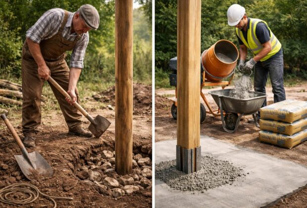 découvrez les différences entre les méthodes traditionnelles et modernes pour sceller des poteaux en bois, afin d'assurer durabilité et stabilité à vos installations.