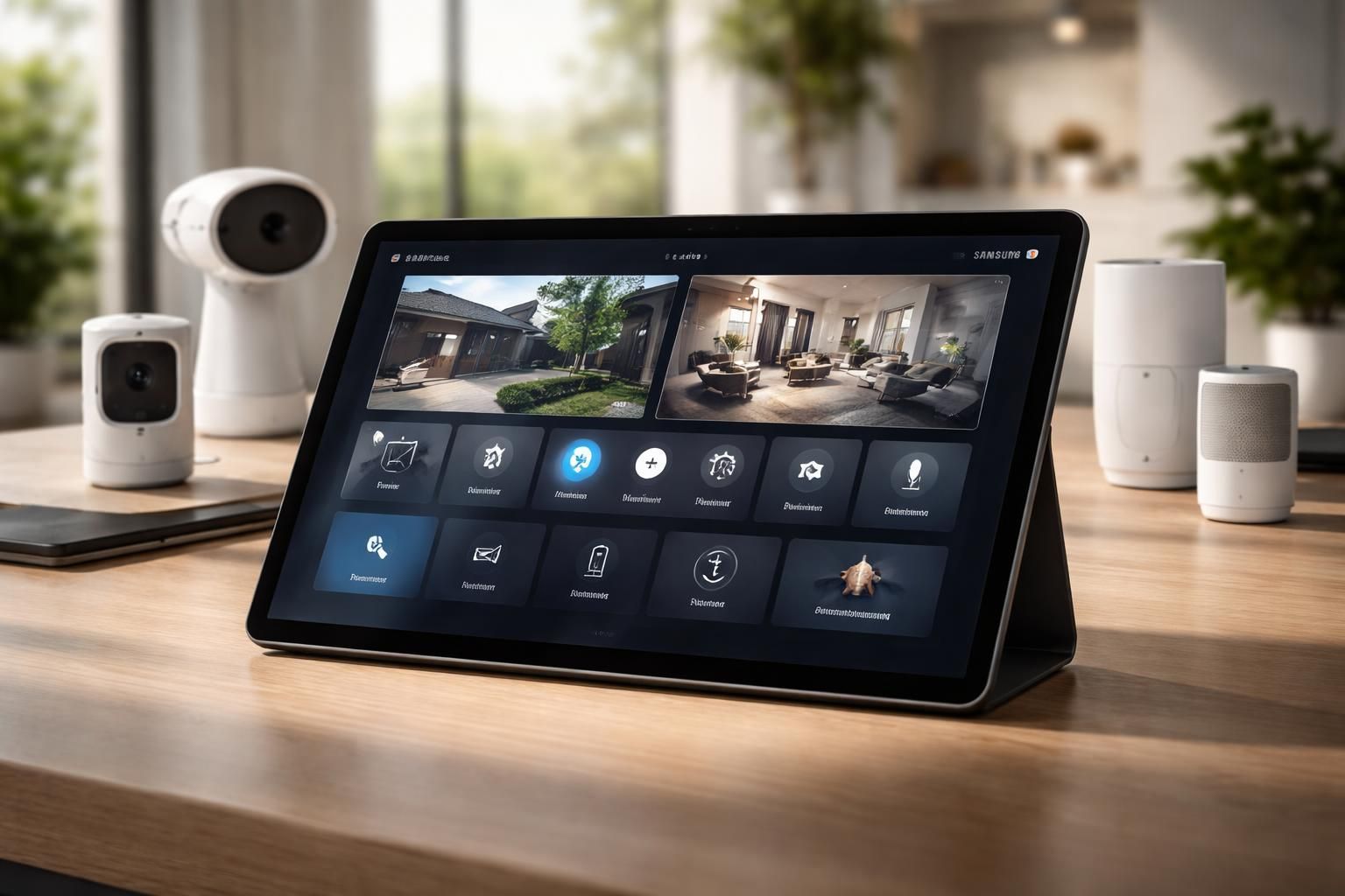 découvrez comment intégrer facilement des caméras, alarmes et scénarios sur votre tablette samsung pour une gestion domotique sans latence et optimale.