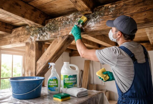 découvrez des méthodes efficaces pour éliminer la moisissure sur les poutres en bois et protéger votre intérieur contre l'humidité et les dégâts.