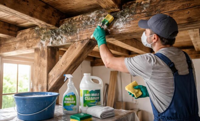 découvrez des méthodes efficaces pour éliminer la moisissure sur les poutres en bois et protéger votre intérieur contre l'humidité et les dégâts.