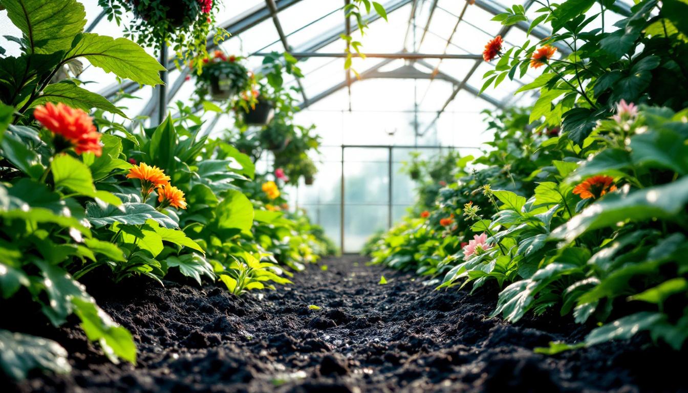 découvrez comment la toile de paillage pour serre de jardin influence l'humidité et la température, optimisant ainsi la croissance de vos plantes et protégeant votre serre.