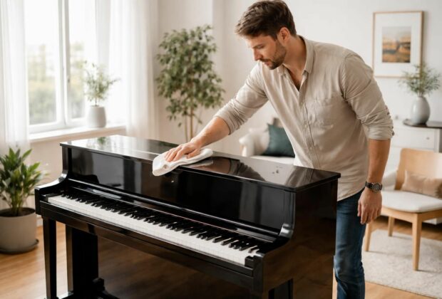 découvrez notre guide pratique pour nettoyer facilement un piano laqué noir et lui redonner tout son éclat sans l'endommager.