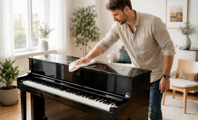 découvrez notre guide pratique pour nettoyer facilement un piano laqué noir et lui redonner tout son éclat sans l'endommager.