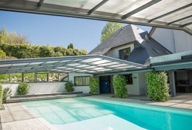 ouverture abri piscine