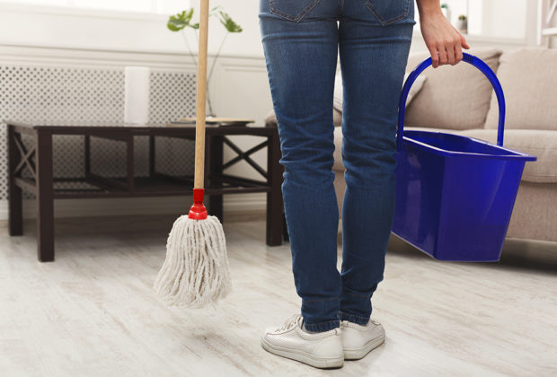 nettoyage du parquet en bois