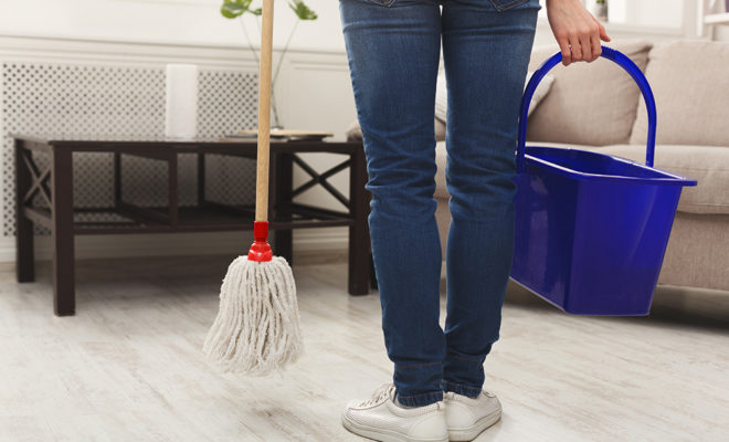 nettoyage du parquet en bois