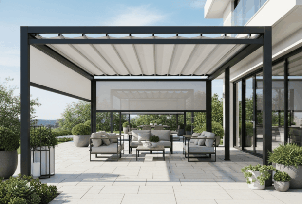 pergola rétractable motorisée