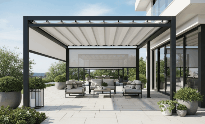 pergola rétractable motorisée