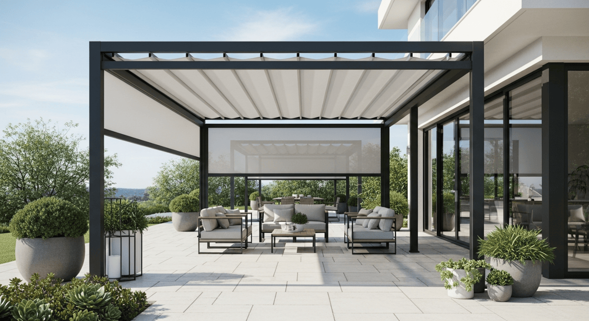 pergola rétractable motorisée