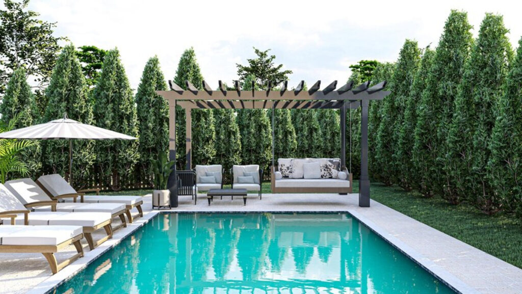 piscine avec pergola