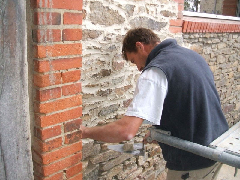 Rénovation d'un mur de pierre