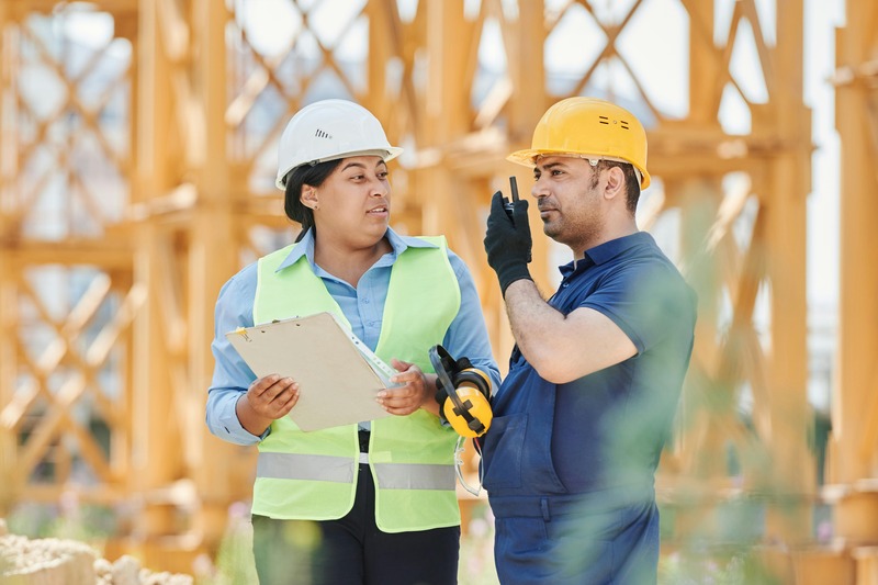 sur le chantier