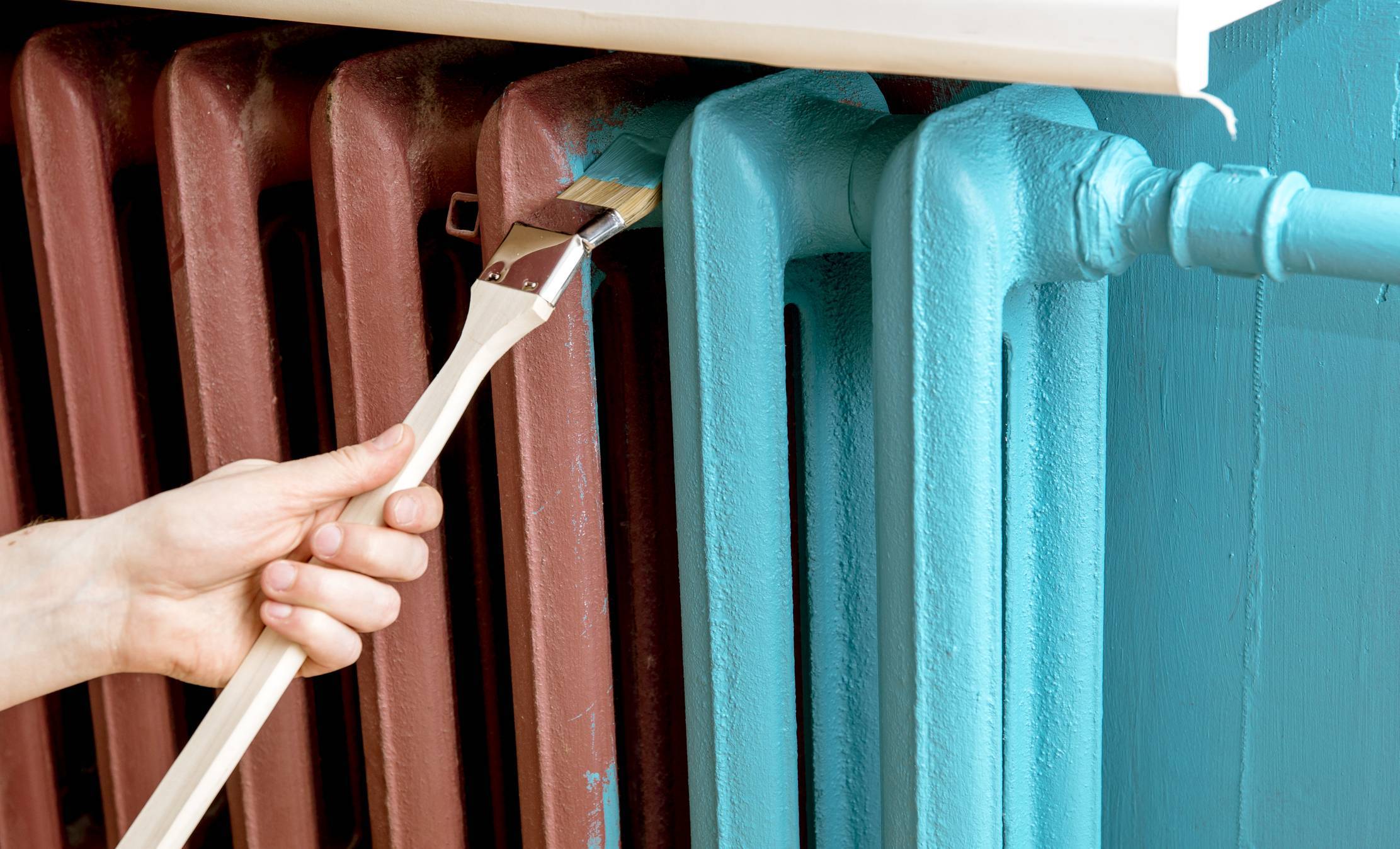 peindre un radiateur en fonte